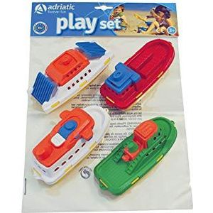 Adriatic 865 boten set verpakt in plastic zak met header speelgoed, klein
