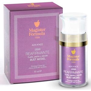 Crème voor nek, borst en decolleté, 50 ml, borstversteviging, bustmodel, anti-rimpel, zorgt voor een stevige, gladde buste met meer volume, hydrateert en voedt | Magister Formula