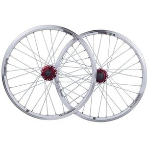 ZECHAO 26-inch fietsenwelset, aluminium legering velg vel-brake schijf rim rem verzegelde lagers 11 speed hybride fiets Mountain Wielen (Color : White, Size : 26inch)