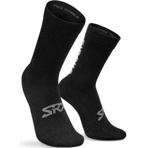 SIROKO - Merino Wollen Fietssokken Siroko SRX Grappa - XL-XXL - Zwart/Grijs