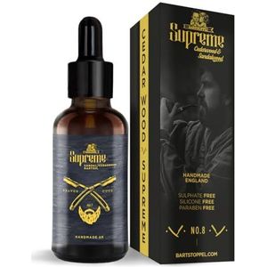 Baardolie cederhout sandelhout geur heren Bartstoppel® Supreme - dagelijkse baardverzorging - tegen roos - baardolie veganistisch - ricinusolie voor baardgroei