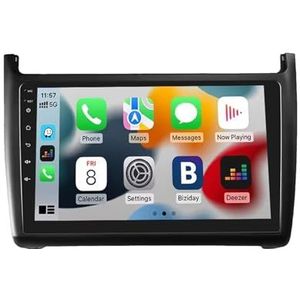 Android autoradio voor Volkswagen POLO 2011-2016, 9 inch touchscreen autoradio Autoaccessoires met GPS Bluetooth FM RDS HiFi WiFi(F1 1+32G)