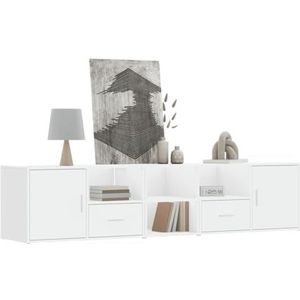 XGWKCNV Meubels select-Hoekkast Wit 200x40x45 cm Engineered Wood