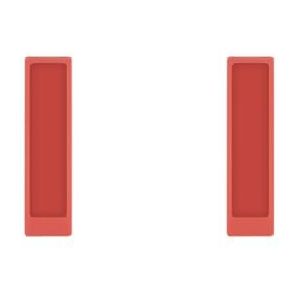 2 set van Cover Afstandsbediening Siliconen Beschermend RMT-TX100 TX102 TX200A TX300U TX300E Shockproof Container Accessoire Duurzaam Rood