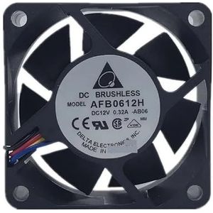 Voor delta AFB0612H 12V 0.32A 6025 6cm CPU axiale stromingsinverter koelventilator
