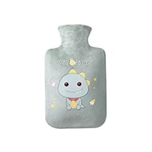 DieffematicRSD Warmwaterkruik 500 ML / 1000 ML Warmwaterkruik Flanellen Handwarmzak Watervullende Voetenwarmerzak Warme benodigdheden (Color : Green, Size : 1000ml)