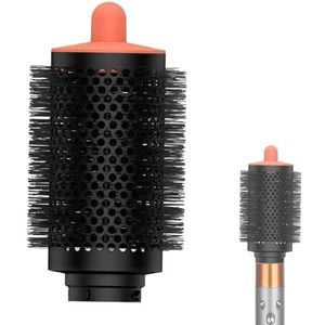 Grote volumizing ronde borstel voor Dyson HS01/HS05/HS08 bevestiging, verbeterde grotere ronde borstel gereedschap, pluizen en volume voor styling (oranje)