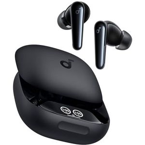 soundcore Liberty 4 Pro van Anker, draadloze oordopjes met ruisonderdrukking, 7-sensor en realtime adaptieve ruisonderdrukking, 2 x sneller opladen, hifi-muziek op studioniveau, heldere oproepen