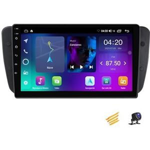 ZARAPLUS Android 13 Autoradio Multimediaspeler Met Navigatie Compatibel Met Seat Ibiza 2009~2013 9 Inch Touchscreen Autoradio Voor 4G/WIFI/FM/SWC/DSP/Android Auto/Carplay,NF1