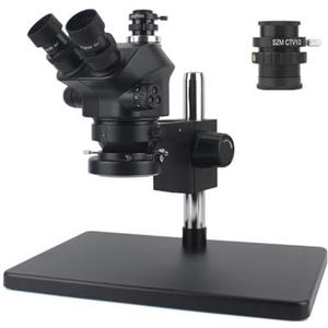 1080P 48MP 4K HDMI USB Digitale Videocamera Simul-Focal 50X 100X Stereo Trinoculaire Microscoop C Mount Telefoon Solderen PCB Reparatie(7X-50X No camera)