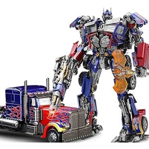 Transformer-Toys: LS03F Abdominale Optimus-Prime beweegbare pop Transformer-Toys Robot, 12 inch hoog for kinderen van 15 jaar en ouder