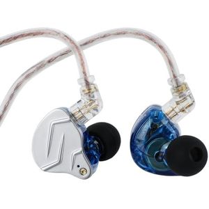 Linsoul KZ ZSN Pro Dual Driver 1BA+1DD hybride metalen koptelefoon HIFI In-Ear Monitor met afneembare 2-pins kabel, Zin Alloy Panel