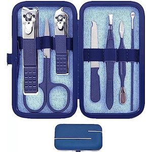 Manicure Set Mannen Vrouwen Nagelknipper Set Nagelknipper Kit Persoonlijke Verzorging Gereedschap met Draagbare Case Pedicure Gereedschap Mannen Grooming Kit voor Man Familie Jongen Mannen Vrouwen