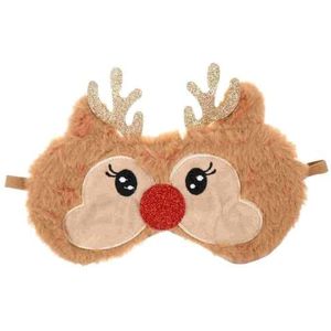 Herten Pluche Oogmasker Kerst Elanden Goede Droom Cartoon Slaap Mooie Blinddoek Comfortabele Slapen Vlucht