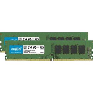 Crucial CT2K8G4DFS832A 16GB (8GB x2) Geheugenkit (DDR4, 3200 MT/s, PC4-25600, CL22, Single Rank x8, DIMM, 288-Pin)