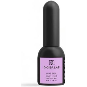 Didier Lab – Premium Rubber Base Gel Soft Lilac 10 ml – LED UV Nagellak Pastel‑lila – HEMA‑ & TPO‑vrij – Onderlaag & Base Coat – 2in1 UV Gel voor Manicure