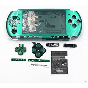 Vervanging Volledige Shell Behuizing Case Cover met Knoppen Kit Set Voor Sony PSP 3000 PSP3000 (Groen)