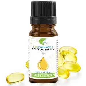 Pure Natural Vitamine E natuurlijk - 10 ml Serum | Gebruik in formuleringen tegen veroudering, bad- en haarproducten, gezichts- en lichaamslotions, lippenstiften, lippenbalsems, lichaamsoliën