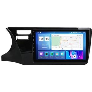 Android 12.0 Car Stereo 9 ""Touch Screen auto audio speler bluetooth stuurwielbediening Voor Honda city 2014-2017 auto speler Ondersteunt CarAutoPlay PIP GPS Navigatie Backup Camera (Size : 8+WIFI+4G