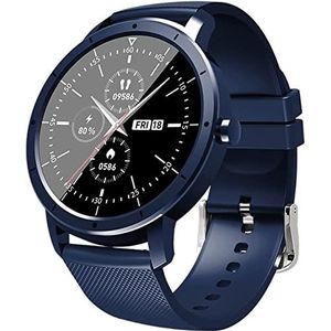 Smartwatches Smartwatch IP68 Sport Metaal Heren Dames Bluetooth Horloge Smartwatch Electronics (kleur: blauw1, maat: 1)