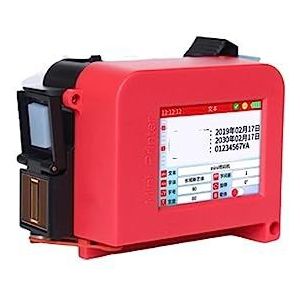 Mini Inkjet Printer Intelligente Hand-held Mini Mini Inkjet Printer Volautomatische Kleine Inkjet Printer Voedsel Plastic Verpakking Zak Karton Kan inkjet instelbare afdrukhoogte(Quick-drying black)