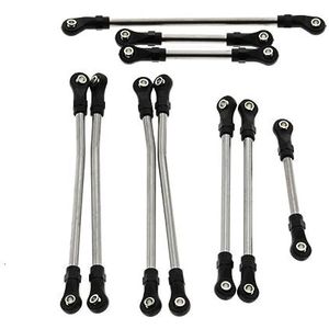 Rvs Chassis Links Suspension Linkage Spoorstang Set 324 MM Wielbasis RC Onderdelen voor TRAXXAS TRX4 TRX-4 1/10 Rc Crawler Auto