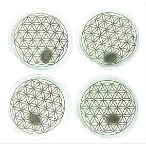 MC-Trend Set van 4 handwarmers bloem des levens zakwarmers herbruikbare warmtepads warmtekussens