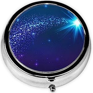Shining Star Gedrukt Pil Organizer Pil Box Pil Case Draagbaar voor Portemonnee Pocket Ronde Metalen Pil Houder Organizer voor Dagelijkse Geneeskunde