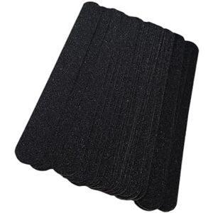Een dubbelzijdige nagelfil, een nagelbuffertje 100 stuks multi-grit vervangende nagelvijlpads met metalen handvatbuffer for manicure zwart(100)