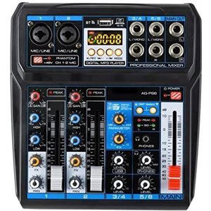AG-PS6 DC 5V Bluetooth Computer Record Geluidskaart USB Opnemen 6 Kanaals 2 Mono 2 Stereo 16 Digitale effecten Audio Mixer