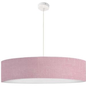 Lumlum Roze linneneffect bedrukte hanglamp D: 50 x H: 25