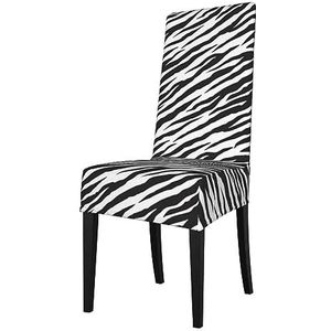 KemEng Zebra Strepen, Stoelhoezen, Stoelbeschermer, stretch, eetkamerstoelhoes, stoelhoes voor stoelen