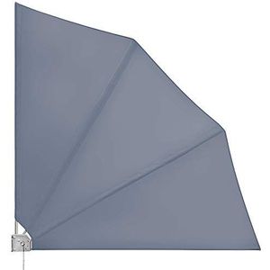 Deuba Vouwbare Patio Balkon Luifel Zonnescherm Overkapping Buiten Parasol Privacy Verticaal Scherm Tuin Inklapbaar (Beige)