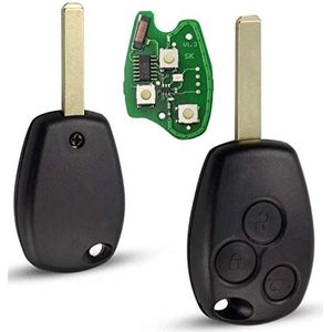 ProPlip Complete sleutel met elektronische programmering PLIP Kangoo Modus Clio Master Trafic Logan Sandero Duster Vivaro Movano 3 toetsen Afstandsbediening