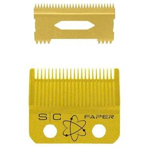 Stylecraft Faper Gold + Slim Deep Gold Blade voor tondeuse, vervangend mes voor clipper, origineel accessoire, compatibel met Gamma+ en Stylecraft