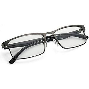 Mode Zwart Bijziende Bril Metaal Full Frame Myopie Bril - -1.5