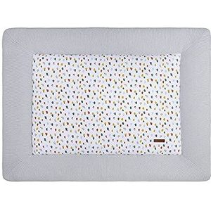 Baby's Only - Boxkleed Leaf - Parklegger - Speelkleed - Zilvergrijs - 80x100 cm - Extra dik - Boxmatras - Tweezijdig te gebruiken