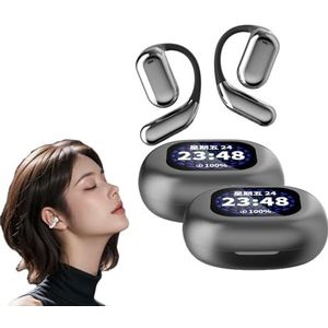 Erazer Xp2 Intelligente Open Bluetooth Oordopjes Met Touchscreen, Draadloos, Ruisonderdrukking En Bas, IPX7 Waterdicht (Blac