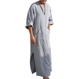 Badjas Kamerjas Badjassen Voor Heren Ademende Dunne Pyjama's In Arabische Stijl Badjassen Pyjama's Voor Thuis Badjas Lichtgewicht(Large)