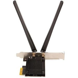 PCIE Wifi-kaart, MU MIMO-technologie Stabiele Transmissie Interne Wifi-kaart 6dBi High Gain Wifi 6E met Antennes voor Computer voor
