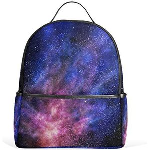 My Daily Kleurrijke Galaxy Star En Nebula Universe Rugzak voor Jongens Meisjes School Boekentas Daypack, multi, 12.6""L × 14.8""H x 5""W
