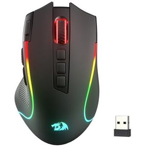 Redragon M612 PRO RGB Gaming Mouse 8000 DPI bekabelde/draadloze met 9 toetsen & 6 verlichtingsmodi BT & 2,4G software