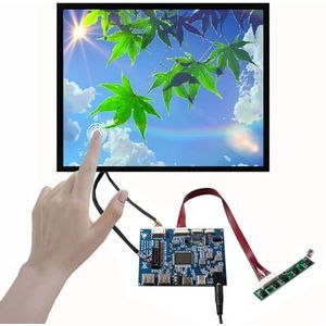VSDISPLAY Écran tactile LCD capacitif 12,1"" 1024 x 768 CLAA121XA02DW et carte contrôleur USB Type C LVD 20 broches