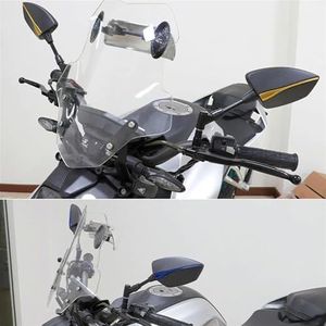 Voor Bajaj Pulsar 200 NS/200 RS/200 AS All Year Motorfiets Links Rechts Achteruitkijkspiegels Universeel 8MM 10MM(Black7)