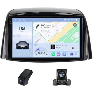 Android 14 2Din Autoradio geldt voor Renault Koleos 2008-2016 Ingebouwd CarPlay/Android auto/DSP-processor/GPS-navigatie WIFI RDS-radio-Bluetooth 9 Duim Touch screen/Stuurbediening(C30Plus)
