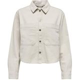 Only - Shacket - Damesjas - Katoen - Hoge Kraag - Lange Mouwen