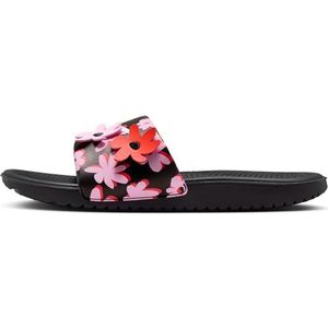 Nike Kawa Slide Se (Gs/Ps) Low Top schoenen voor jongens, Zwart Wit Roze Rise Picante Rood, 33.5 EU