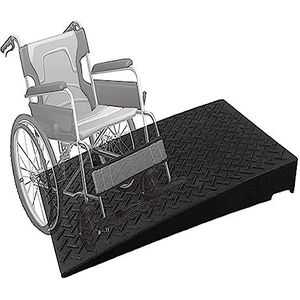 Rolstoelhelling, Deurrubber drempelhelling zwart, diverse maten for rolstoel, auto, scooter(50x100x19cm)