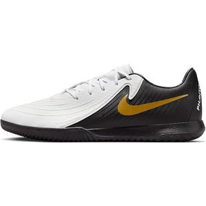 Nike Phantom Gx Ii Academy Ic voetbalschoenen voor heren, Wit Zwart Mtlc Gold Coin, 42.5 EU