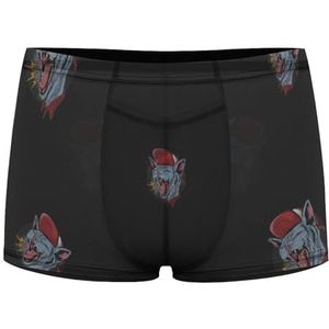 Cat Scream Rock N Roll Heren Boxer Slip Sexy Shorts Mesh Boxers Ondergoed Ademend Onderbroek Thong